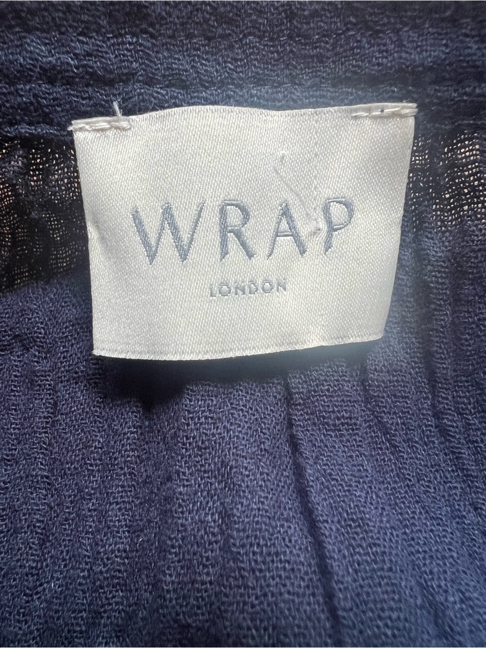 NWT Wrap London Embroidered
Crinkle Cotton & Linen Dress 6 - Picture 13 of 15